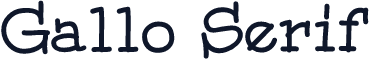 Gallo Serif