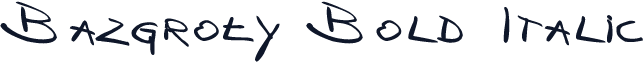 Bazgroły Bold Italic