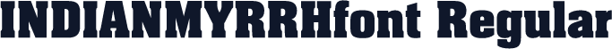 INDIANMYRRHfont Regular