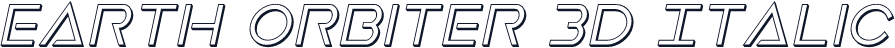 Earth Orbiter 3D Italic