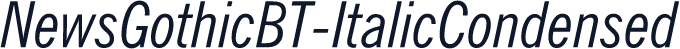 NewsGothicBT-ItalicCondensed