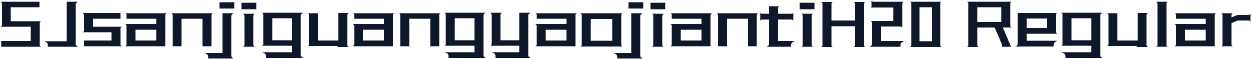SJsanjiguangyaojiantiH20 Regular