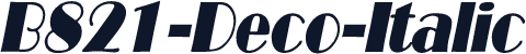 B821-Deco-Italic