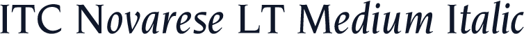 ITC Novarese LT Medium Italic