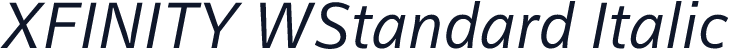 XFINITY WStandard Italic