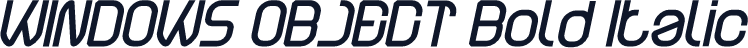 WINDOWS OBJECT Bold Italic