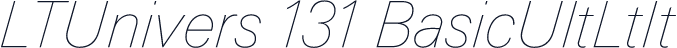 LTUnivers 131 BasicUltLtIt