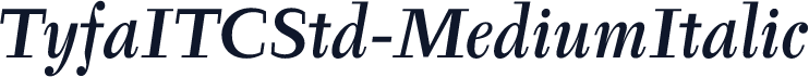 TyfaITCStd-MediumItalic