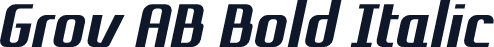 Grov AB Bold Italic