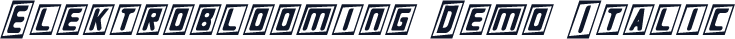 Elektroblooming Demo Italic