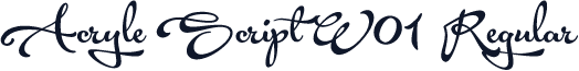 Acryle Script W01 Regular