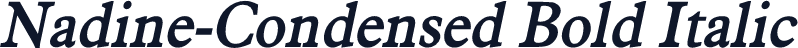 Nadine-Condensed Bold Italic
