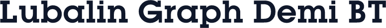 Lubalin Graph Demi BT