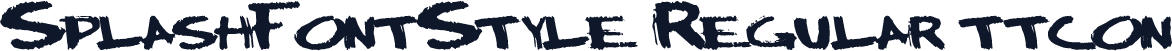 SplashFontStyle Regular ttcon