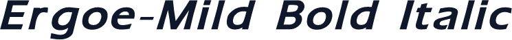 Ergoe-Mild Bold Italic