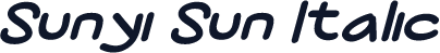 Sunyi Sun Italic