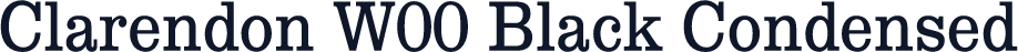Clarendon W00 Black Condensed