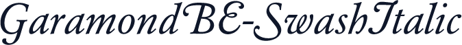 GaramondBE-SwashItalic