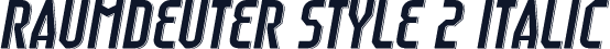 Raumdeuter Style 2 Italic