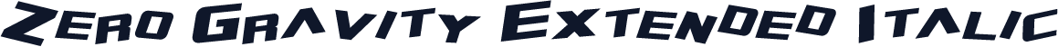 Zero Gravity Extended Italic