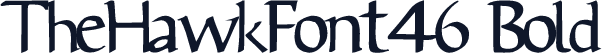 TheHawkFont46 Bold