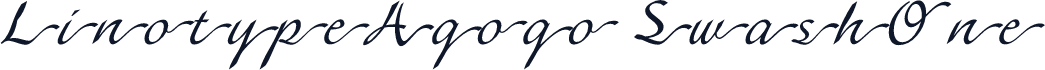LinotypeAgogo SwashOne