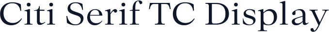 Citi Serif TC Display