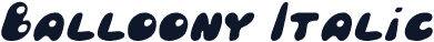 Balloony Italic
