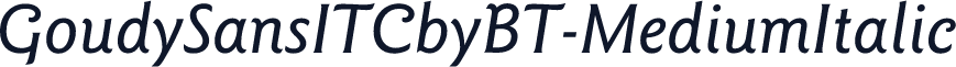 GoudySansITCbyBT-MediumItalic