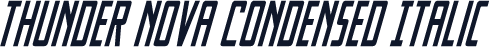 Thunder Nova Condensed Italic