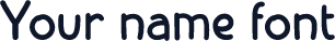 Your name font
