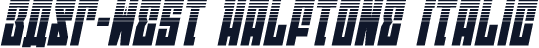 EAST-west Halftone Italic