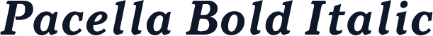 Pacella Bold Italic