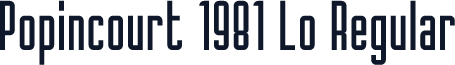 Popincourt 1981 Lo Regular