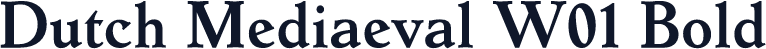 Dutch Mediaeval W01 Bold
