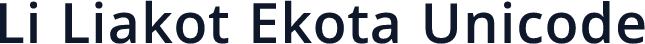 Li Liakot Ekota Unicode