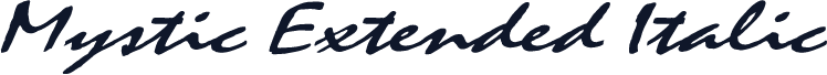 Mystic Extended Italic