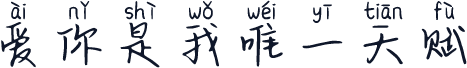 爱你是我唯一天赋