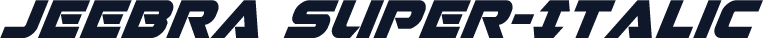 Jeebra Super-Italic