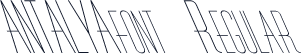 ANTALYAfont Regular