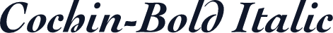 Cochin-Bold Italic