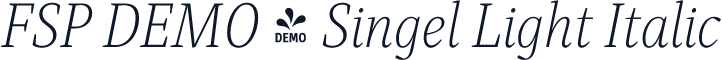 FSP DEMO - Singel Light Italic