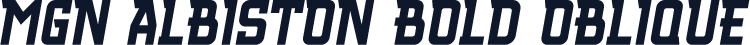 MGN Albiston Bold Oblique
