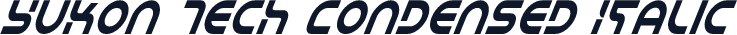 Yukon Tech Condensed Italic