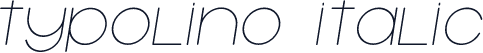 Typolino Italic