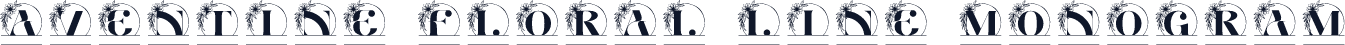 Aventine Floral Line Monogram
