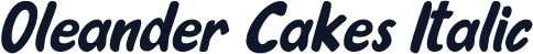 Oleander Cakes Italic