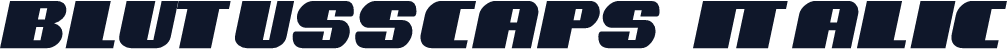 BlutussCaps Italic