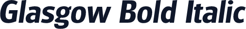 Glasgow Bold Italic