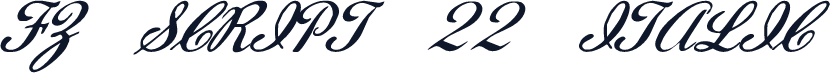 FZ SCRIPT 22 ITALIC